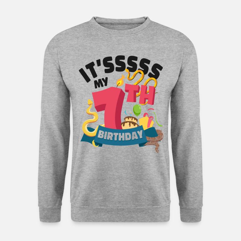 Serpent C’est mon 7ème - Sweat-shirt Unisexe - gris chiné