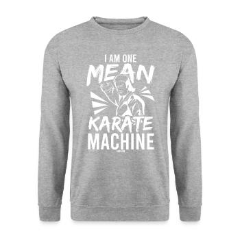 Karate Fighter Combat School - Unisex Sweatshirt - salt & pepper - Front - Alina (178cm) & Michal (187cm)