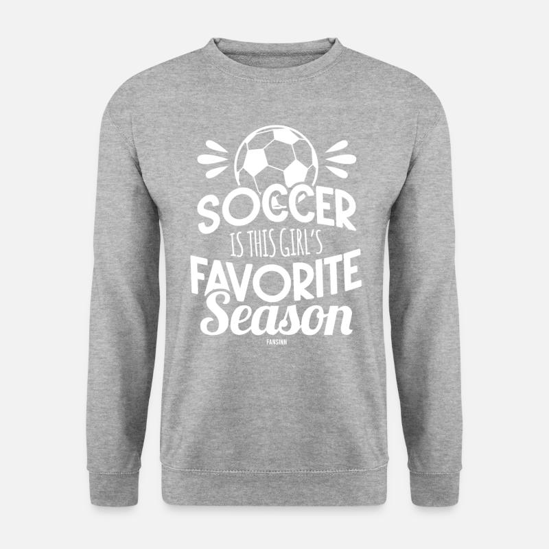Fußballtrainerin - Unisex Pullover - Weißgrau meliert
