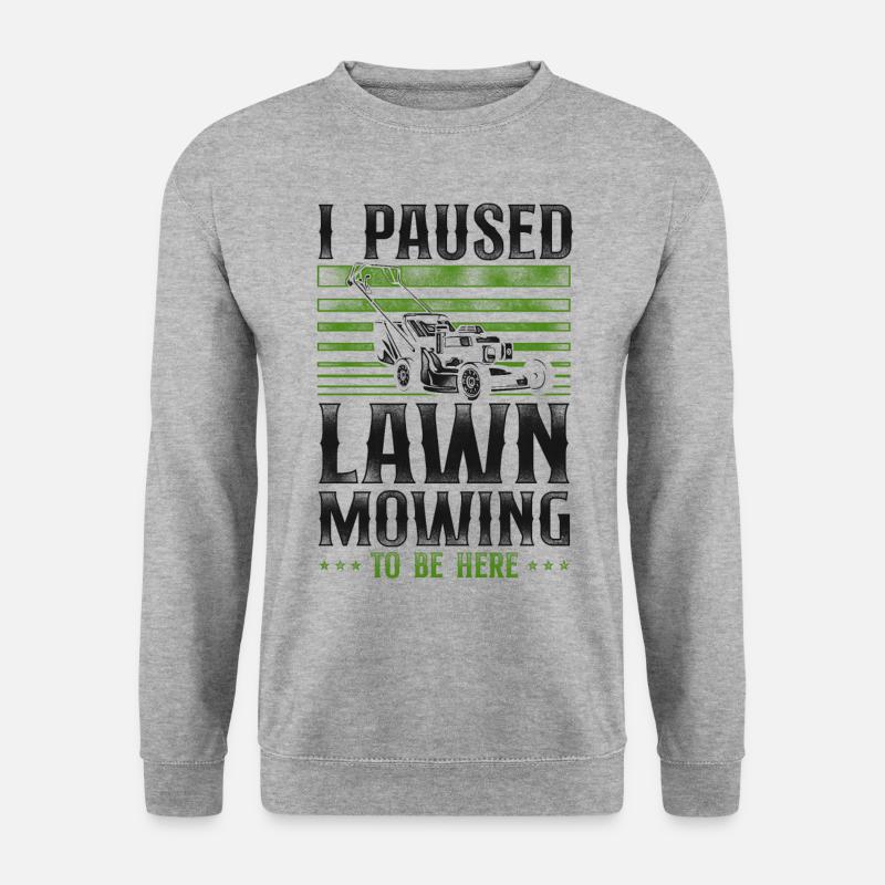 Lawn Mower Mowing Dad Father - Unisex Sweatshirt - salt & pepper