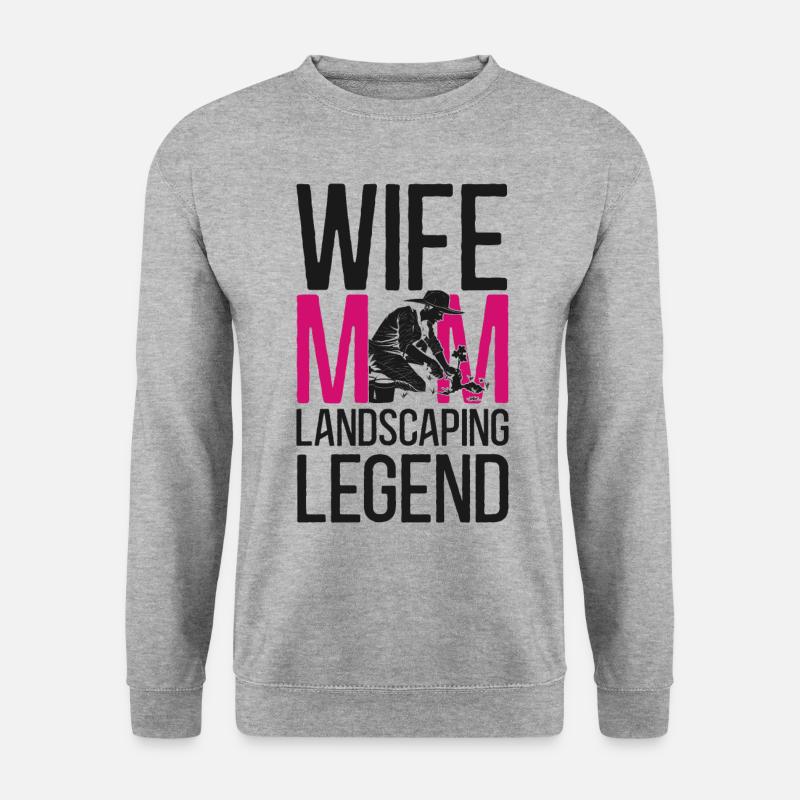 Landscaper Landscaping Landscape - Unisex Pullover - Weißgrau meliert