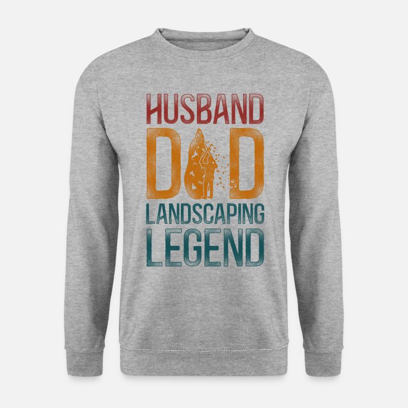 Landscaper Landscaping Landscape - Unisex Pullover - Weißgrau meliert