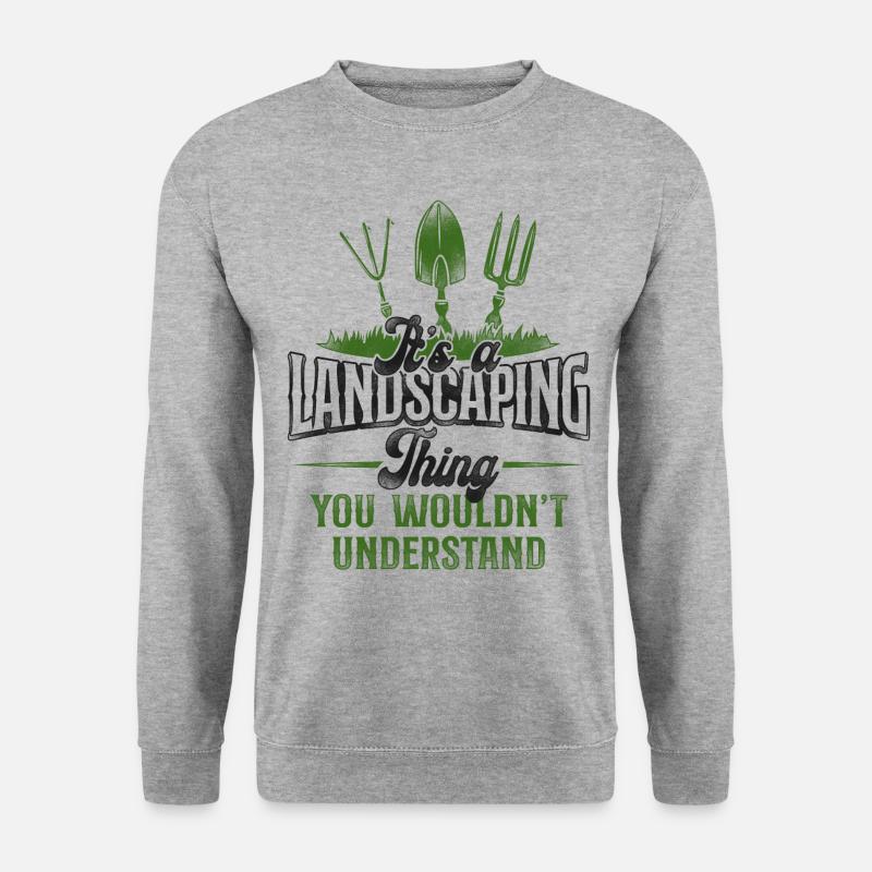 Landscaper Landscaping Landscape - Unisex Sweatshirt - salt & pepper