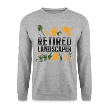 Landscaper Landscaping Landscape - Unisex Sweatshirt - salt & pepper - Front - Alina (178cm) & Michal (187cm)