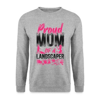 Landscaper Landscaping Landscape - Unisex Pullover - Weißgrau meliert - Vorne - Alina (178cm) & Michal (187cm)