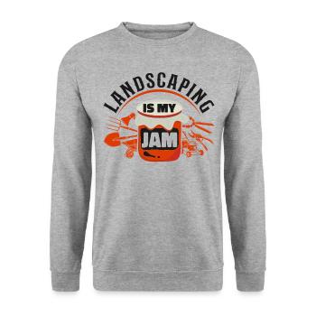 Paysagiste Aménagement Paysager - Sweat-shirt Unisexe - gris chiné - Devant - Alina (178cm) & Michal (187cm)