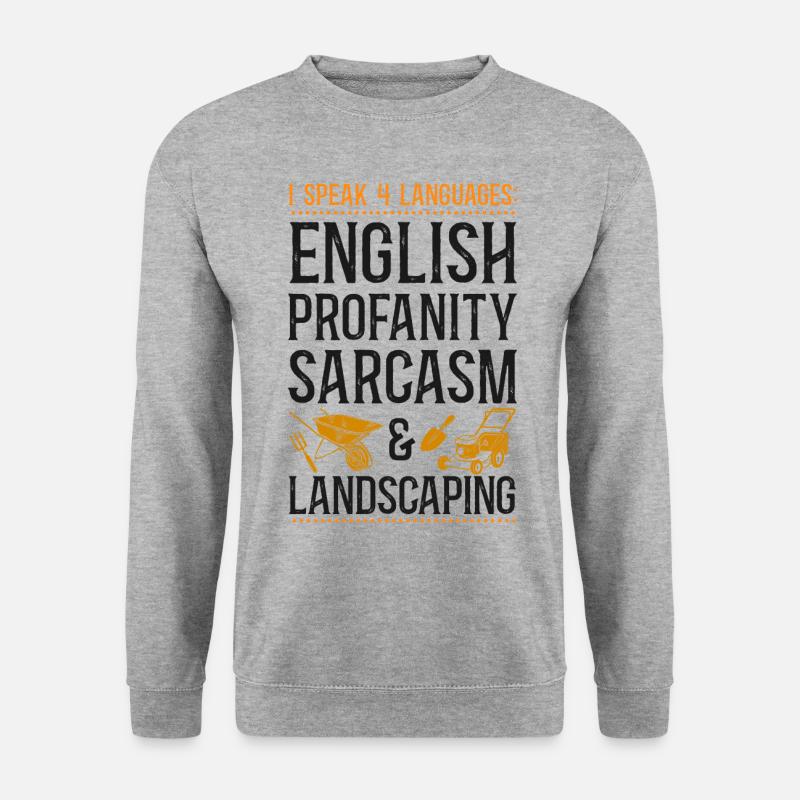 Landscaper Landscaping Landscape - Unisex Pullover - Weißgrau meliert