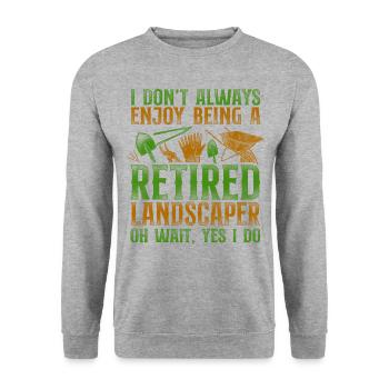 Landscaper Landscaping Landscape - Unisex Sweatshirt - salt & pepper - Front - Alina (178cm) & Michal (187cm)