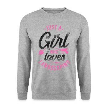 Landscaper Landscaping Landscape - Unisex Sweatshirt - salt & pepper - Front - Alina (178cm) & Michal (187cm)