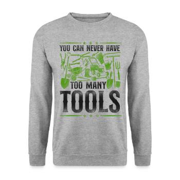 Paysagiste Aménagement Paysager - Sweat-shirt Unisexe - gris chiné - Devant - Alina (178cm) & Michal (187cm)