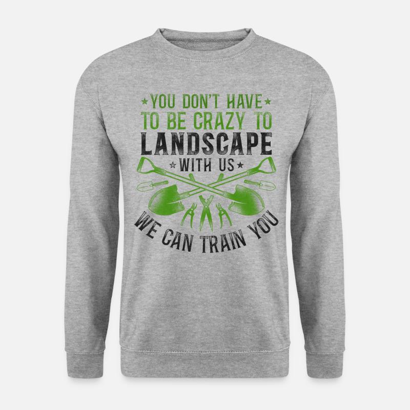 Landscaper Landscaping Landscape - Unisex Pullover - Weißgrau meliert