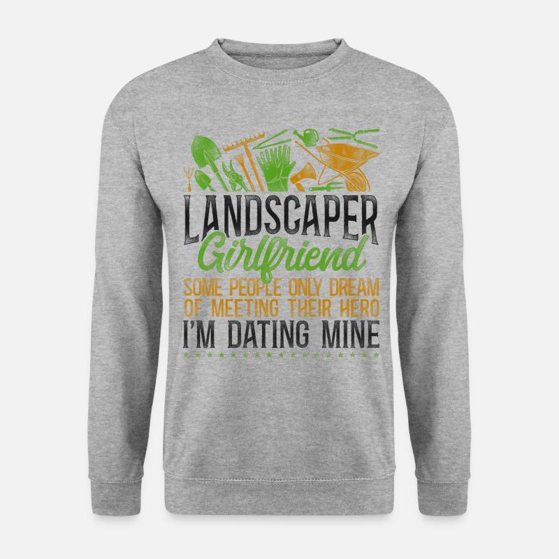 Landscaper Landscaping Landscape - Unisex Pullover - Weißgrau meliert