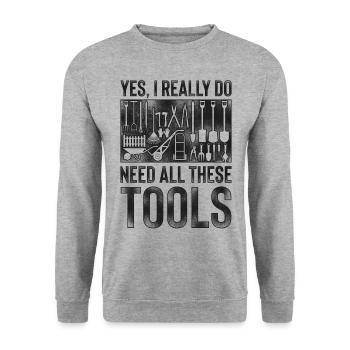 Paysagiste Aménagement Paysager - Sweat-shirt Unisexe - gris chiné - Devant - Alina (178cm) & Michal (187cm)