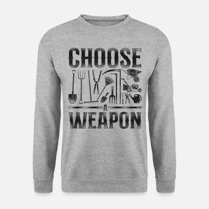 Landscaper Landscaping Landscape - Unisex Pullover - Weißgrau meliert