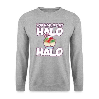 Philippines Filipina Flag Son Mother I Gift - Unisex Sweatshirt - salt & pepper - Front - Alina (178cm) & Michal (187cm)