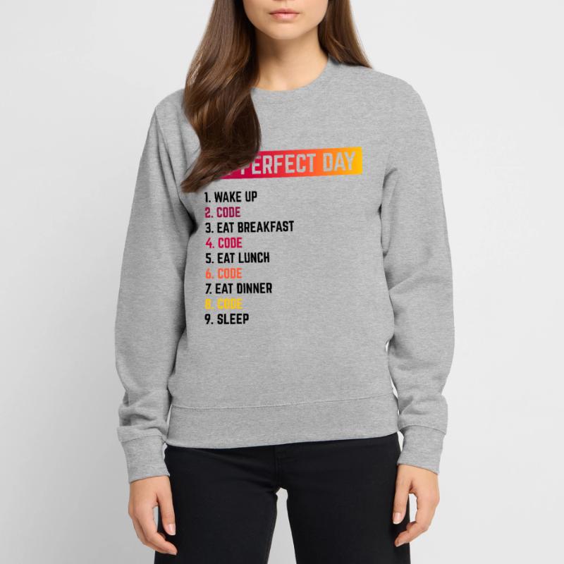 My Perfect Day Wake Up Code Software Developer Pro Unisex Pullover
