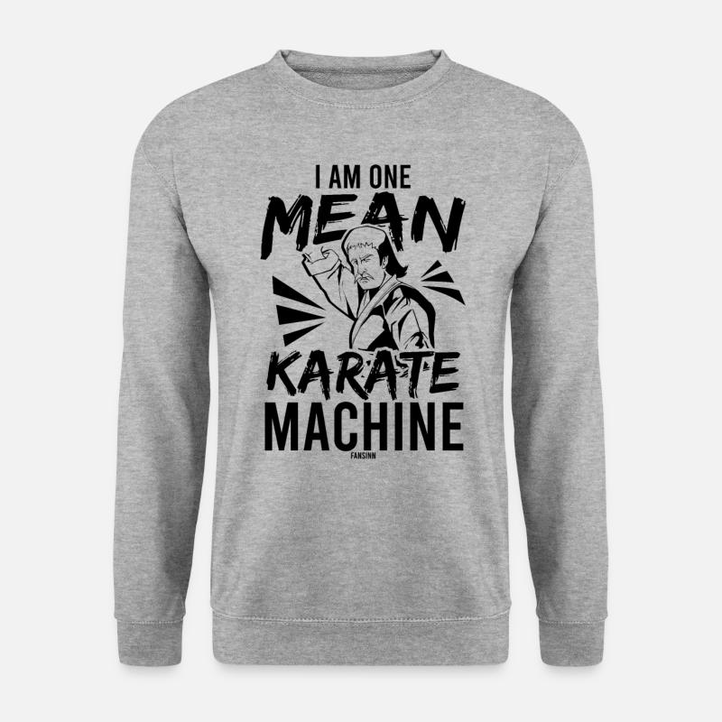 cooler Karate Spruch als Geschenk - Unisex Pullover - Weißgrau meliert