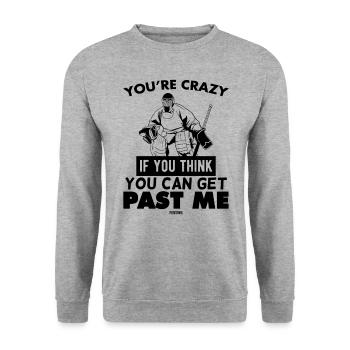 Hockey sur glace Gardien de but Équipement de hockey sur glace - Sweat-shirt Unisexe - gris chiné - Devant - Alina (178cm) & Michal (187cm)