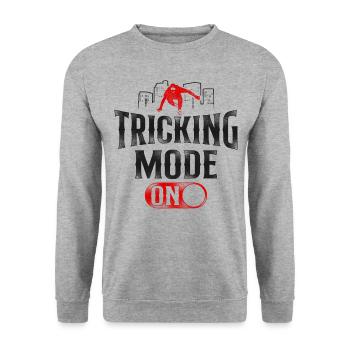 Parkour Free Running Traceur - Sweat-shirt Unisexe - gris chiné - Devant - Alina (178cm) & Michal (187cm)