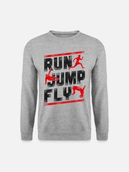 Parkour Free Running Traceur - Unisex Pullover - Weißgrau meliert