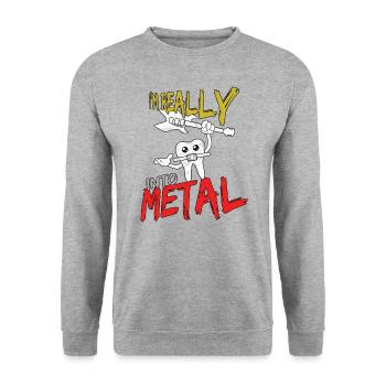 Dentiste Assistant dentaire Appareils orthodontiques I Cadeau - Sweat-shirt Unisexe - gris chiné - Devant - Alina (178cm) & Michal (187cm)