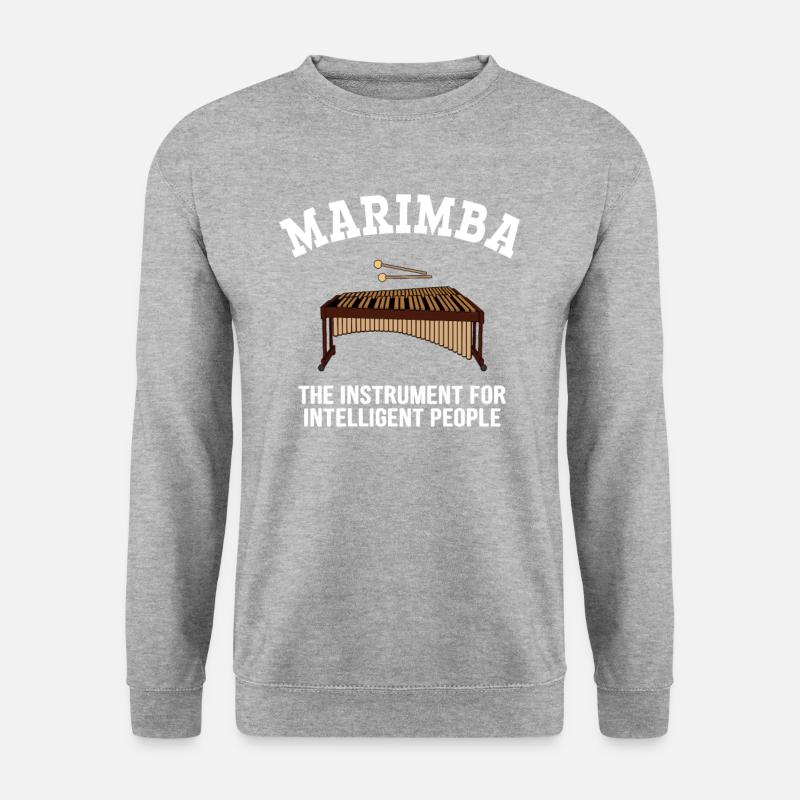 marimba ninja, marimba - Unisex Sweatshirt - salt & pepper
