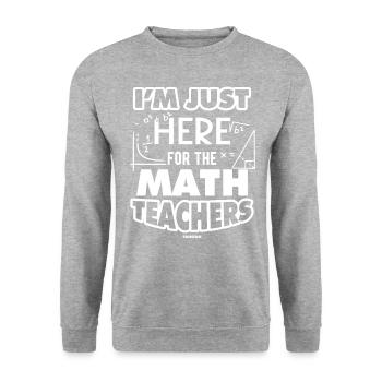 Mathematics - Unisex Sweatshirt - salt & pepper - Front - Alina (178cm) & Michal (187cm)