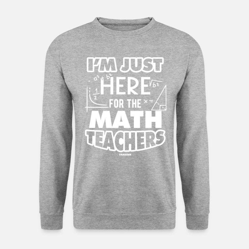 Mathematik - Unisex Pullover - Weißgrau meliert