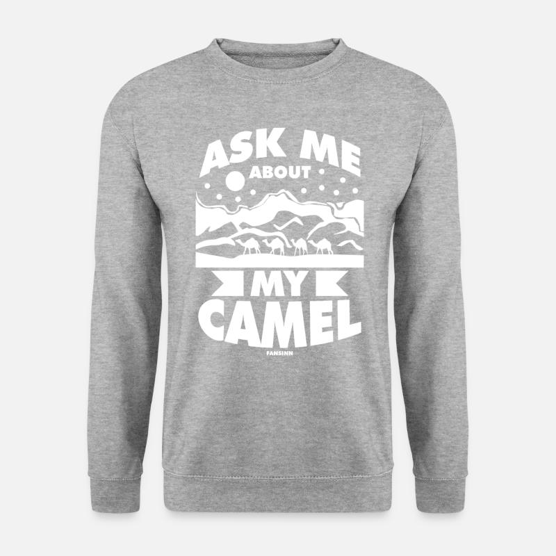 Ask Me About My Camel - Unisex Sweatshirt - salt & pepper