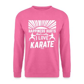 Karaté Arts Martiaux Kampfsport - Sweat-shirt Unisexe - rose - Devant