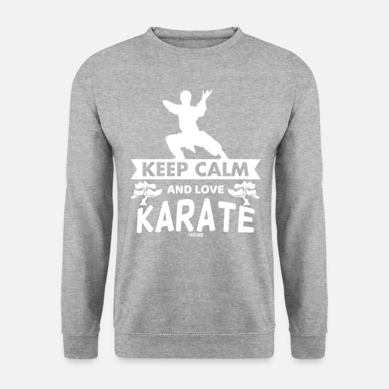 Martial Arts Karate - Unisex Pullover - Weißgrau meliert