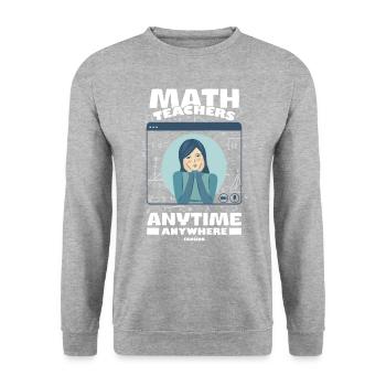 Mathematics - Unisex Sweatshirt - salt & pepper - Front - Alina (178cm) & Michal (187cm)