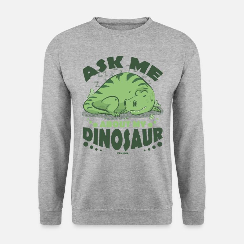Ask Me About My Dinosaur - Unisex Sweatshirt - salt & pepper