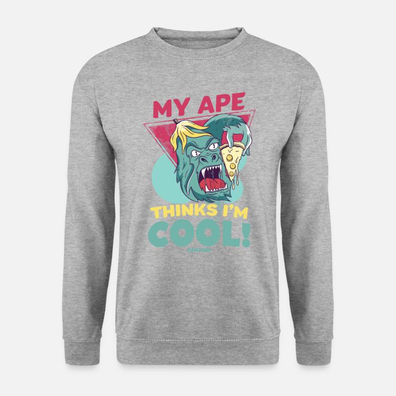 My Ape Thinks I'm Cool - Unisex Sweatshirt - salt & pepper