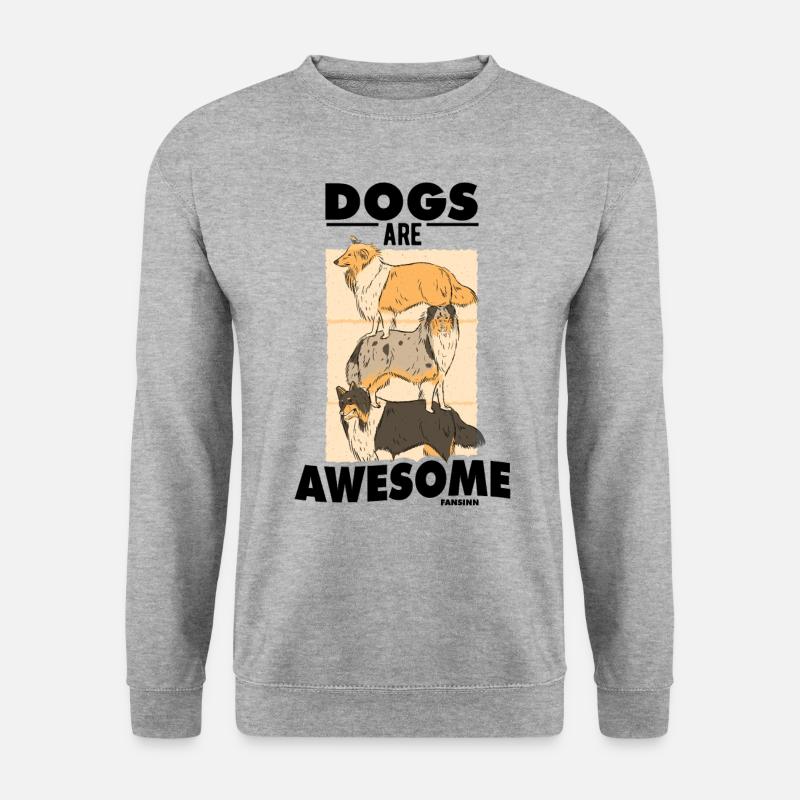 Dogs Are Awesome - Unisex Sweatshirt - salt & pepper