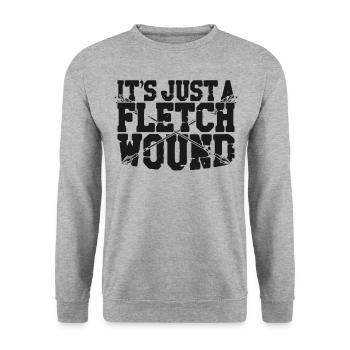 Archery Bow Archer Vintage It's - Unisex Sweatshirt - salt & pepper - Front - Alina (178cm) & Michal (187cm)
