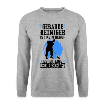 Gebäudereiniger ist kein Beruf Fensterputzer - Unisex Pullover - Weißgrau meliert - Vorne - Alina (178cm) & Michal (187cm)