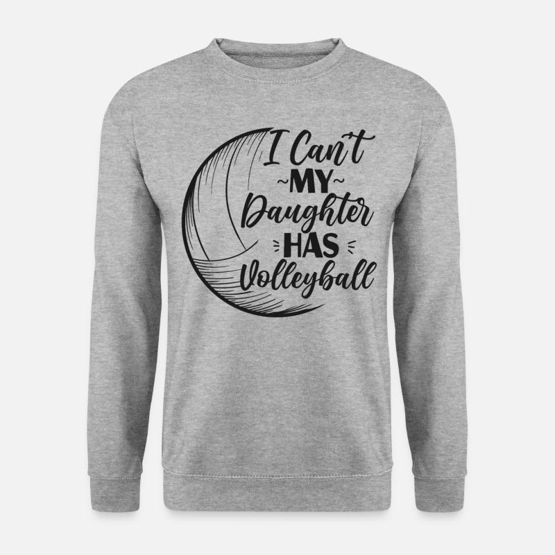 Volleyball Player Team Daughter - Unisex Pullover - Weißgrau meliert