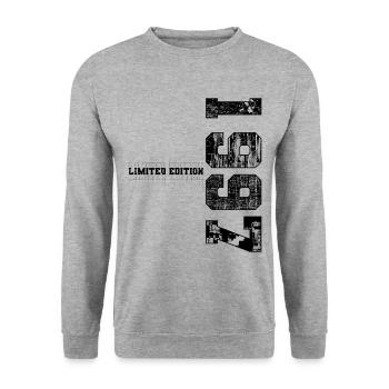 Édition limitée 1997 Année de naissance 1997 Anniversaire - Sweat-shirt Unisexe - gris chiné - Devant - Alina (178cm) & Michal (187cm)