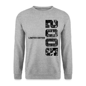 Édition limitée 2005 Année de naissance 2005 Anniversaire - Sweat-shirt Unisexe - gris chiné - Devant - Alina (178cm) & Michal (187cm)
