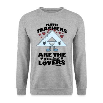 Mathematics - Unisex Sweatshirt - salt & pepper - Front - Alina (178cm) & Michal (187cm)