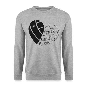 Joueuse de volleyball Équipe Maman Mère - Sweat-shirt Unisexe - gris chiné - Devant - Alina (178cm) & Michal (187cm)