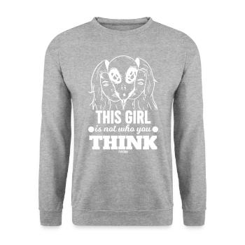 Étranger - Sweat-shirt Unisexe - gris chiné - Devant - Alina (178cm) & Michal (187cm)