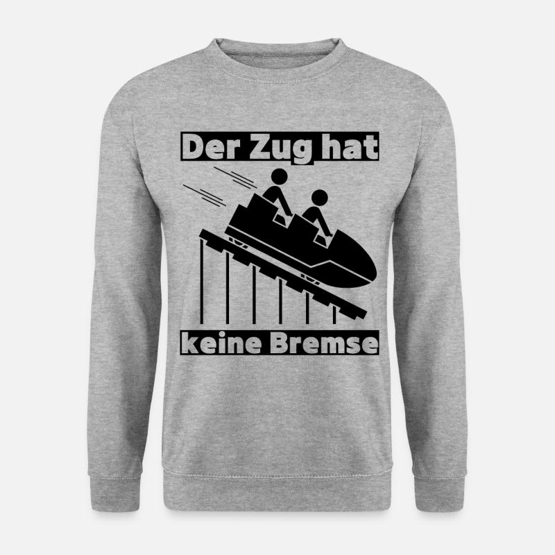 Der Zug hat keine Bremse Mallorca 2022 Party Malle - Unisex Pullover - Weißgrau meliert