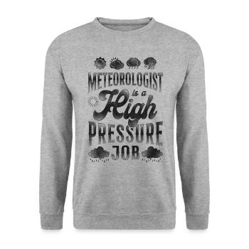 Météorologue Prévisions météorologiques - Sweat-shirt Unisexe - gris chiné - Devant - Alina (178cm) & Michal (187cm)