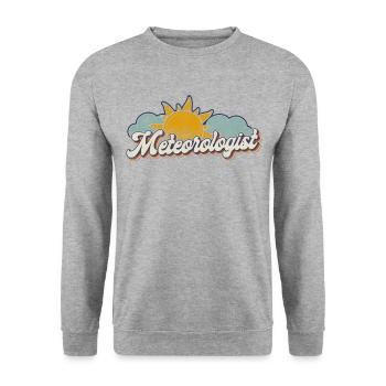 Météorologue Prévisions météorologiques - Sweat-shirt Unisexe - gris chiné - Devant - Alina (178cm) & Michal (187cm)