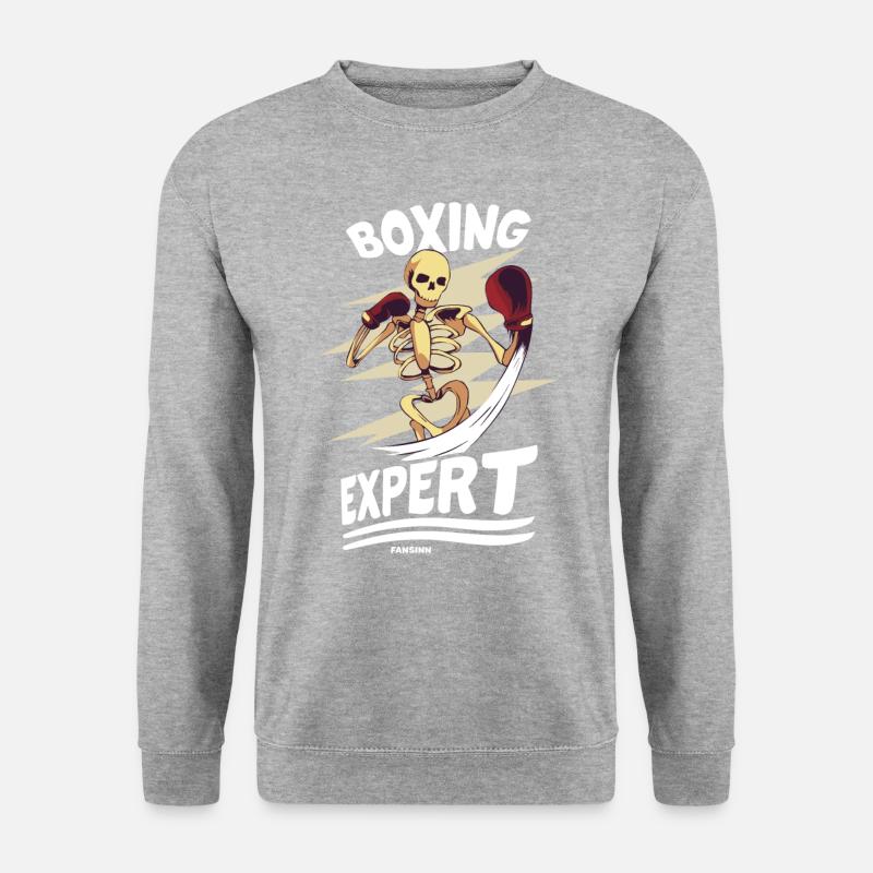 Boxing Expert - Unisex Pullover - Weißgrau meliert
