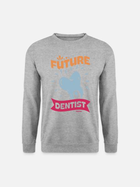 Future Dentist Dentist Caries Mouth - Unisex Sweatshirt - salt & pepper