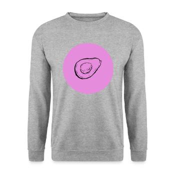 Avocado - Unisex Pullover - Weißgrau meliert - Vorne - Alina (178cm) & Michal (187cm)