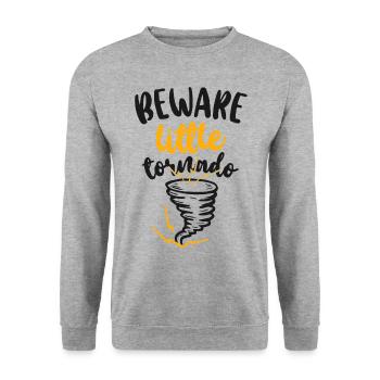 Storm Chaser Hurricane Meteorology - Unisex Pullover - Weißgrau meliert - Vorne - Alina (178cm) & Michal (187cm)